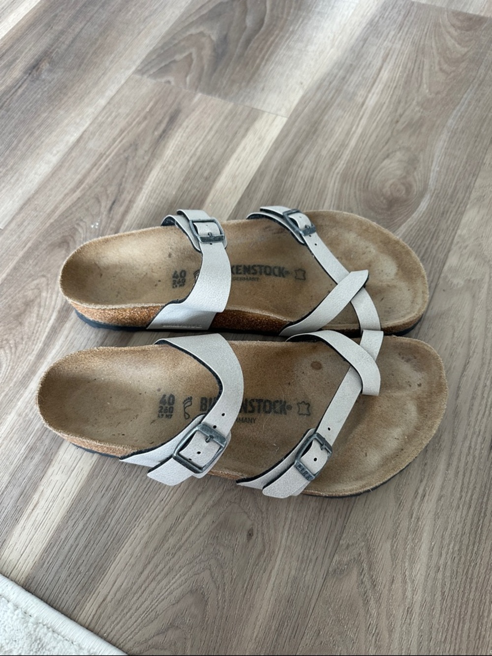 Birkenstock Cross-Strap Leather Sandals